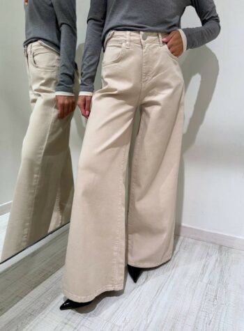 Shop Online Jeans wide leg beige Annarita N