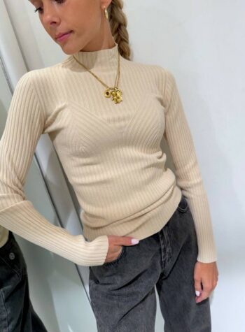 Shop Online Dolcevita costa larga beige Kontatto