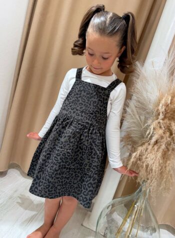 Shop Online Scamiciata in jeans maculata grigia e nera Name It