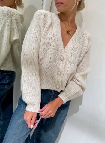 Shop Online Cardigan calce bottoni gioiello HaveOne