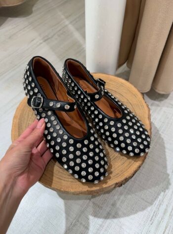 Shop Online Ballerina nera con strass Ovyè