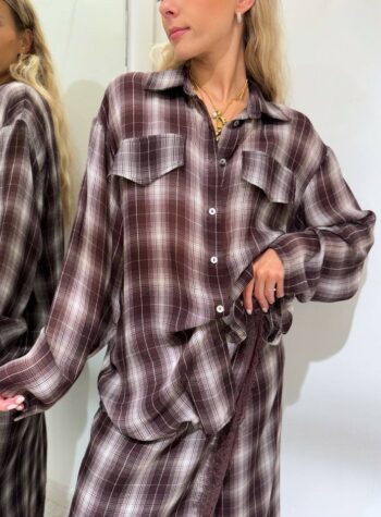 Shop Online Camicia check moro con tasche HaveOne