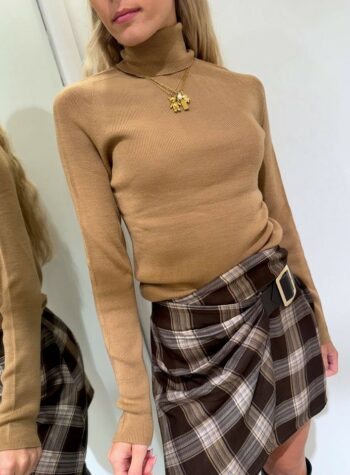 Shop Online Dolcevita a costine cammello HaveOne