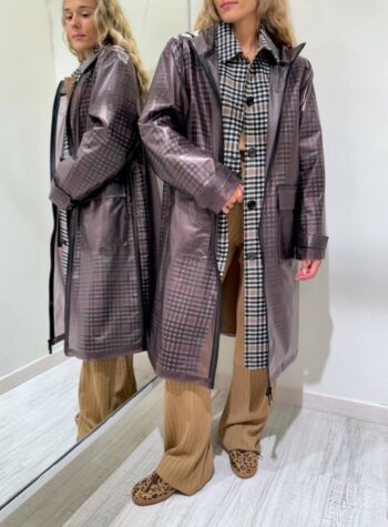 Shop Online Cappotto hand made quadretti con impermeabile Vicolo