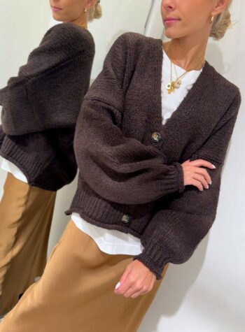 Shop Online Cardigan over in maglia moro HaveOne