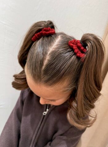 Shop Online Fermagli rosso all'uncinetto Lil' Atelier