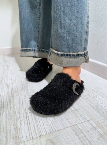 Shop Online Sabot Yabarra nero con lurex Taji
