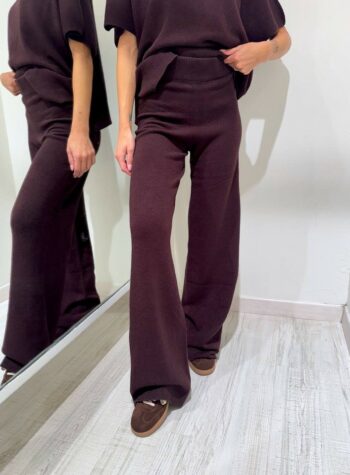 Shop Online Pantalone in maglia moro con elastico Kontatto