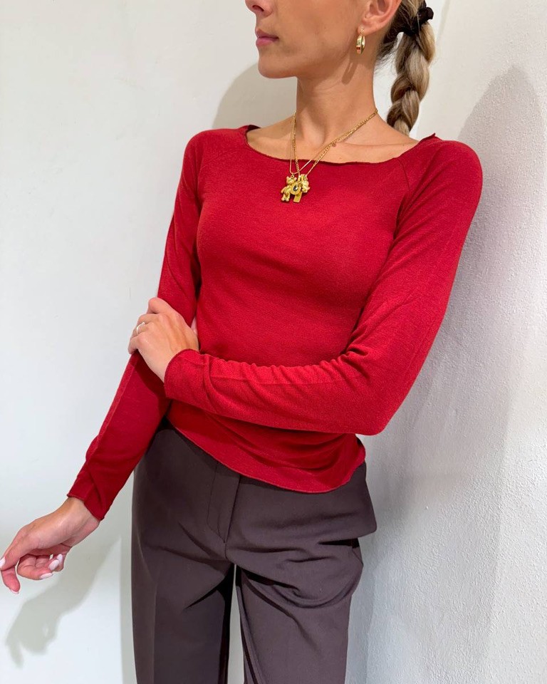 Maglia barca ciliegia manica lunga Kontatto Shop Online Maglia barca ciliegia manica lunga Kontatto