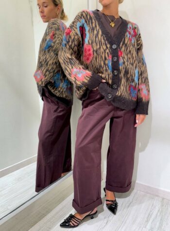Shop Online Cardigan maculato multicolore Souvenir