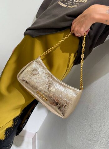 Shop Online Borsa metal mirror oro Vicolo