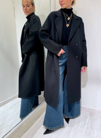 Shop Online Cappotto over doppiopetto nero HaveOne