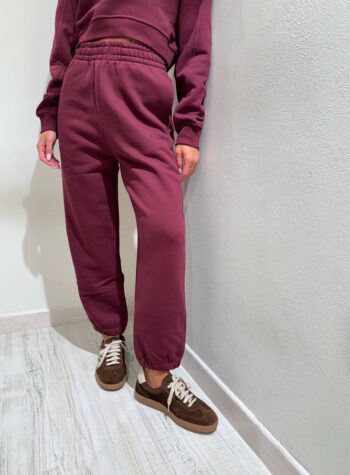 Shop Online Pantalone in felpa bordeaux con elastico fondo Hinnominate