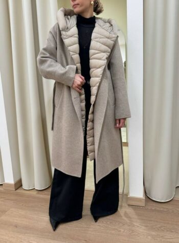 Shop Online Cappotto imbottito beige mèlange Vicolo