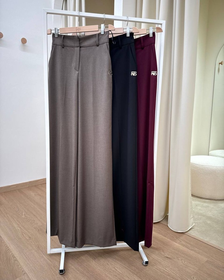 Pantalone palazzo tortora Revise Shop Online Pantalone palazzo tortora Revise