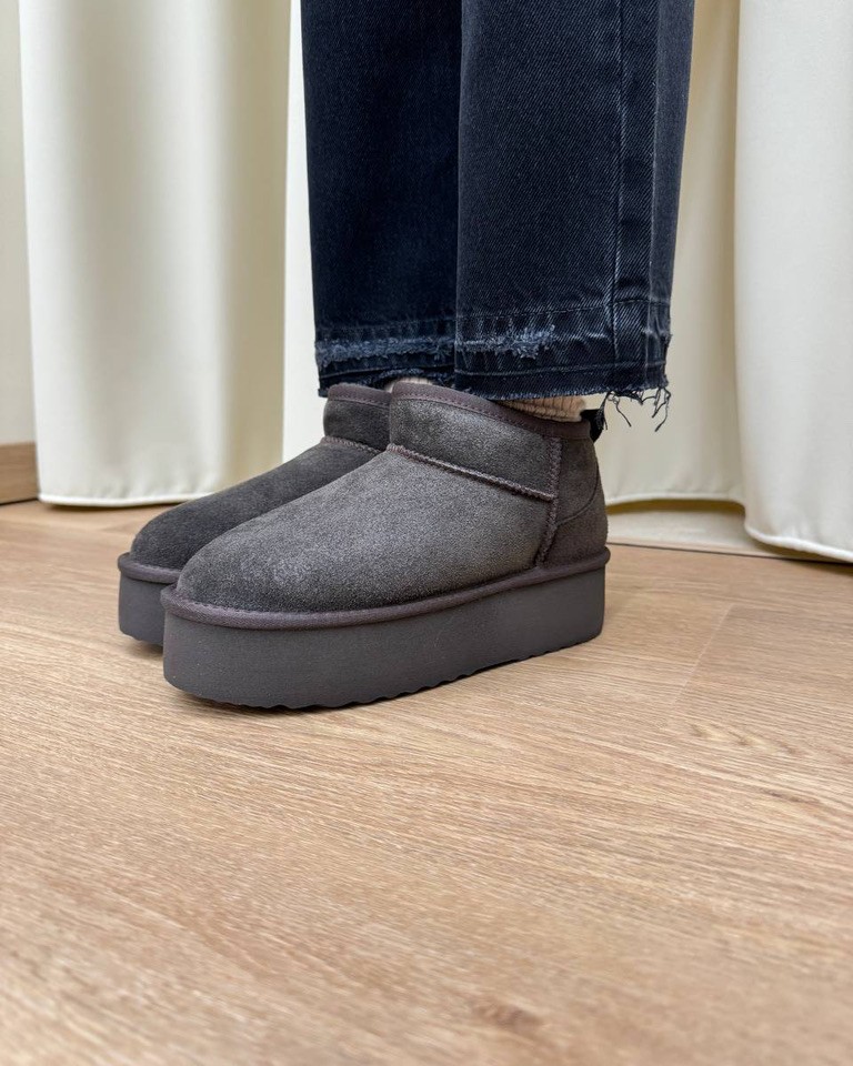 Stivaletto mini in suede platform testa di moro Ovyè Shop Online Stivaletto mini in suede platform testa di moro Ovyè