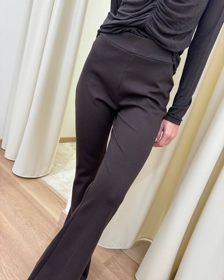 Pantalone cioccolato punto milano zampetta HaveOne Shop Online Pantalone cioccolato punto milano zampetta HaveOne