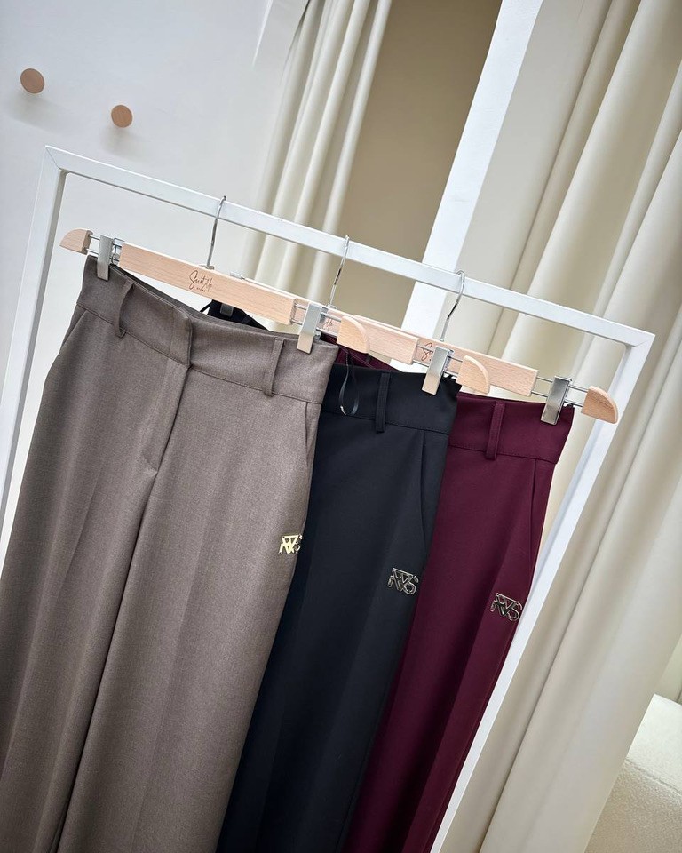 Pantalone palazzo nero Revise Shop Online Pantalone palazzo nero Revise