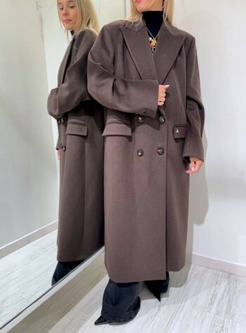 Shop Online Cappotto lungo moro doppiopetto Souvenir