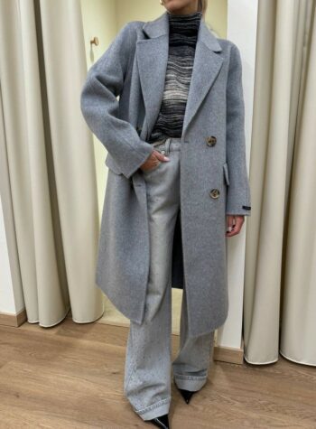 Shop Online Cappotto grigio doppiopetto AnnaRita N
