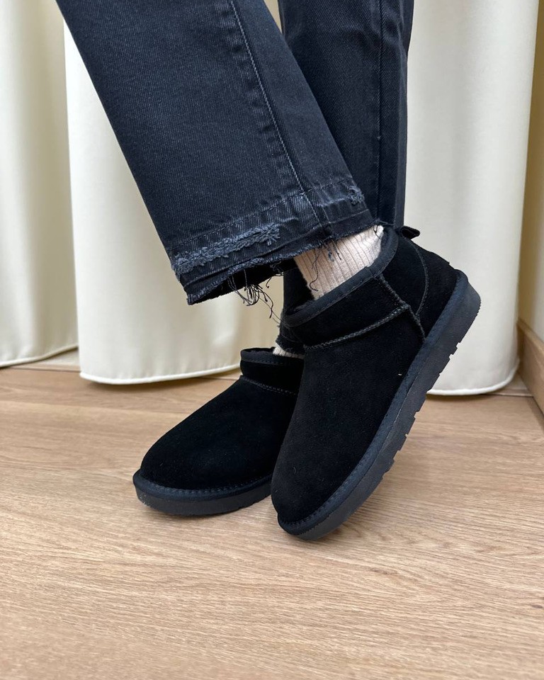 Stivaletto mini in suede nero Ovyè Shop Online Stivaletto mini in suede nero Ovyè