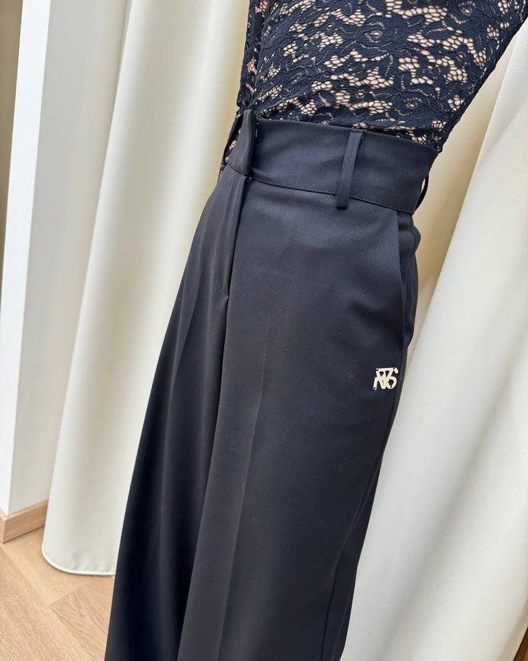 Pantalone palazzo nero Revise Shop Online Pantalone palazzo nero Revise