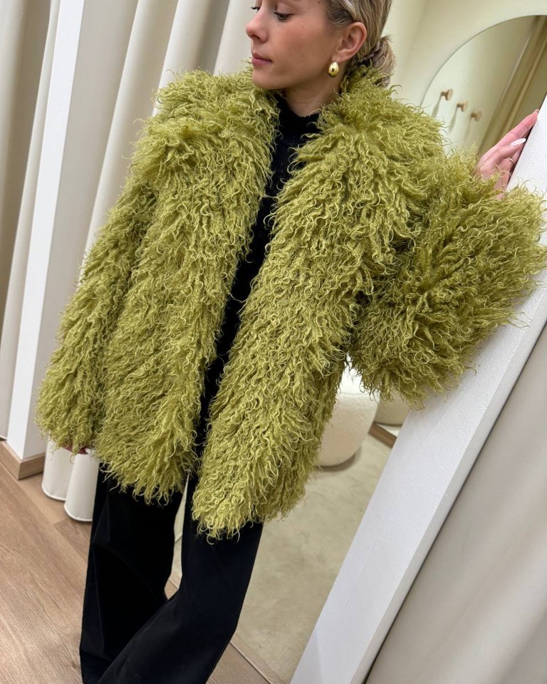 Eco pelliccia Lea lime Odì Odì Shop Online Eco pelliccia Lea lime Odì Odì