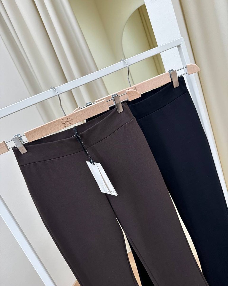 Pantalone cioccolato punto milano zampetta HaveOne Shop Online Pantalone cioccolato punto milano zampetta HaveOne