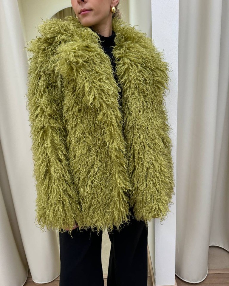 Eco pelliccia Lea lime Odì Odì Shop Online Eco pelliccia Lea lime Odì Odì