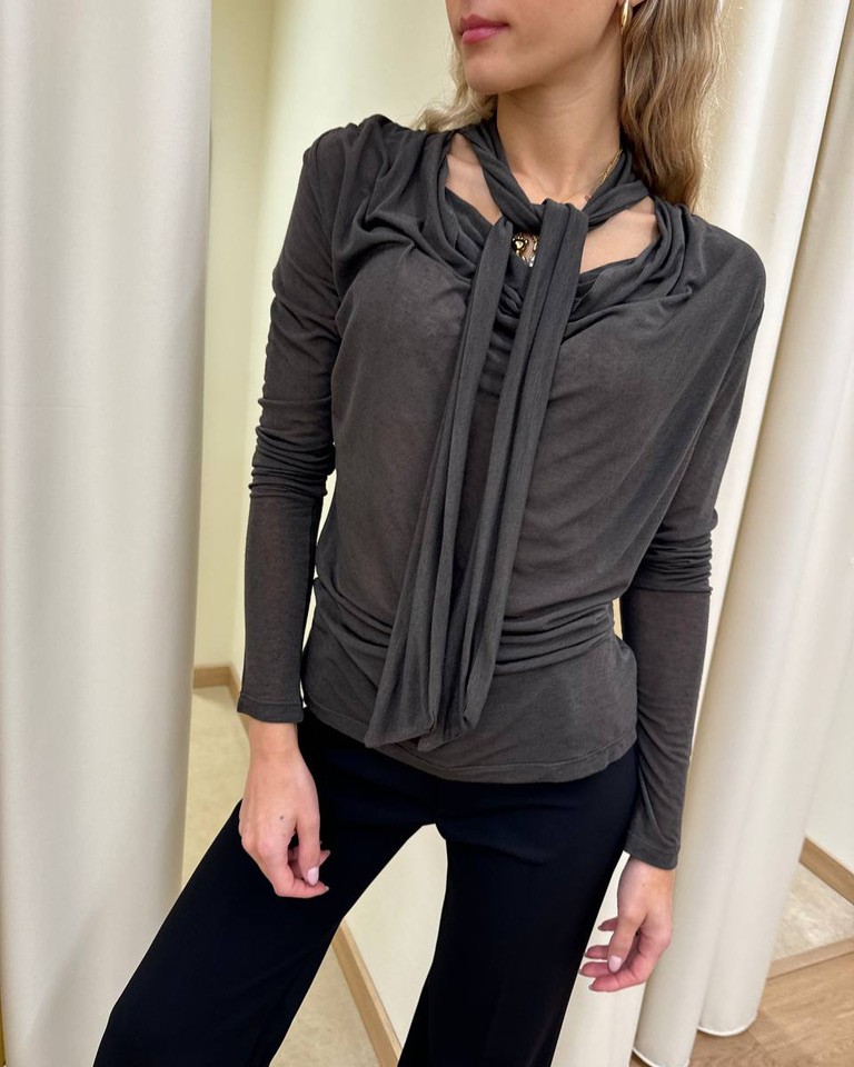 Maglia moro con gronda e fusciacca HaveOne Shop Online Maglia moro con gronda e fusciacca HaveOne