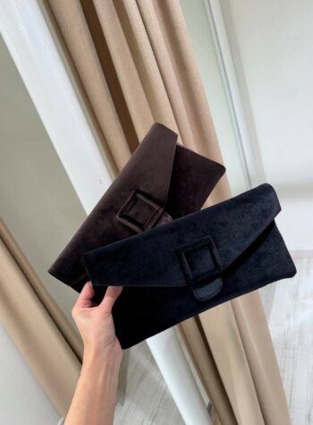 Shop Online Pochette Beid in velluto nero Twentyfourhaitch