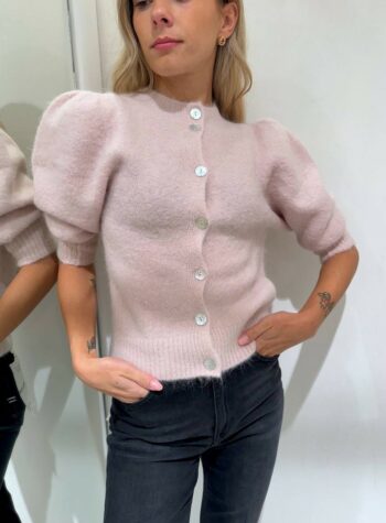 Shop Online Cardigan rosa manica palloncino Kontatto