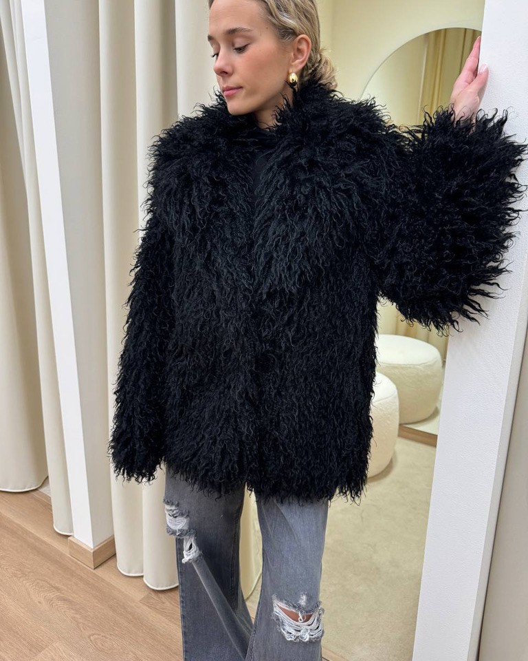 Eco pelliccia Lea nera Odì Odì Shop Online Eco pelliccia Lea nera Odì Odì