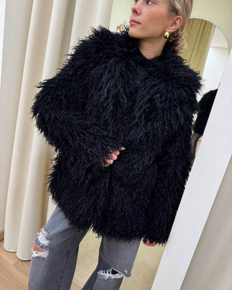Eco pelliccia Lea nera Odì Odì Shop Online Eco pelliccia Lea nera Odì Odì