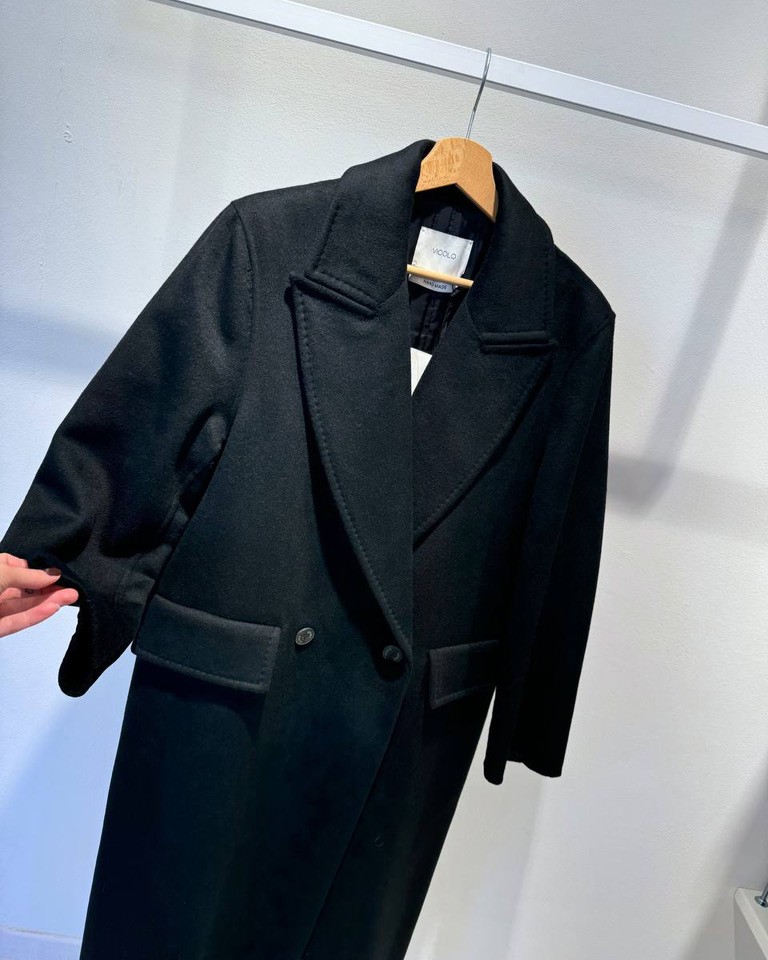 Cappotto Hand Made nero maxi revers Vicolo Shop Online Cappotto Hand Made nero maxi revers Vicolo