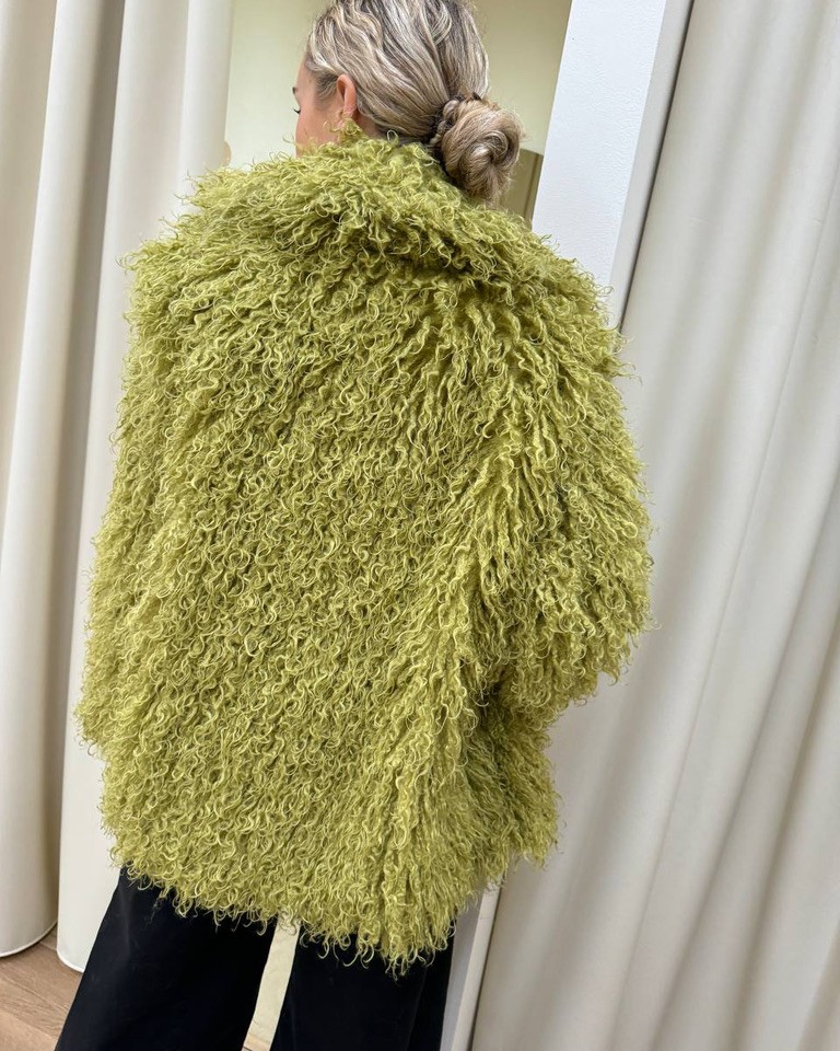 Eco pelliccia Lea lime Odì Odì Shop Online Eco pelliccia Lea lime Odì Odì