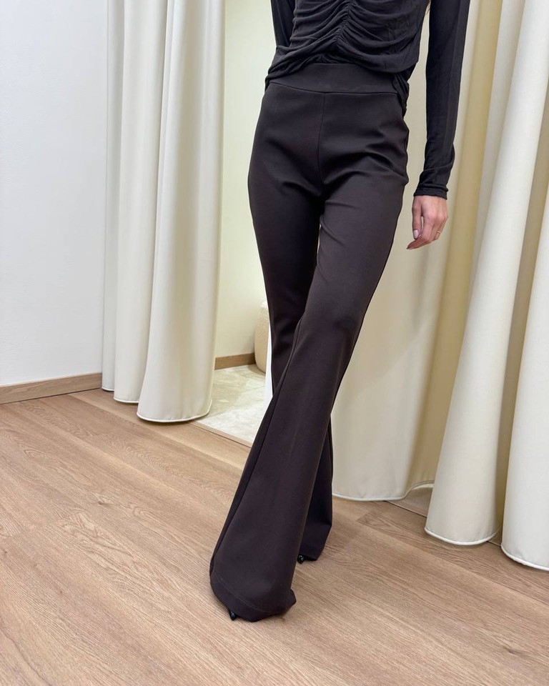 Pantalone cioccolato punto milano zampetta HaveOne Shop Online Pantalone cioccolato punto milano zampetta HaveOne