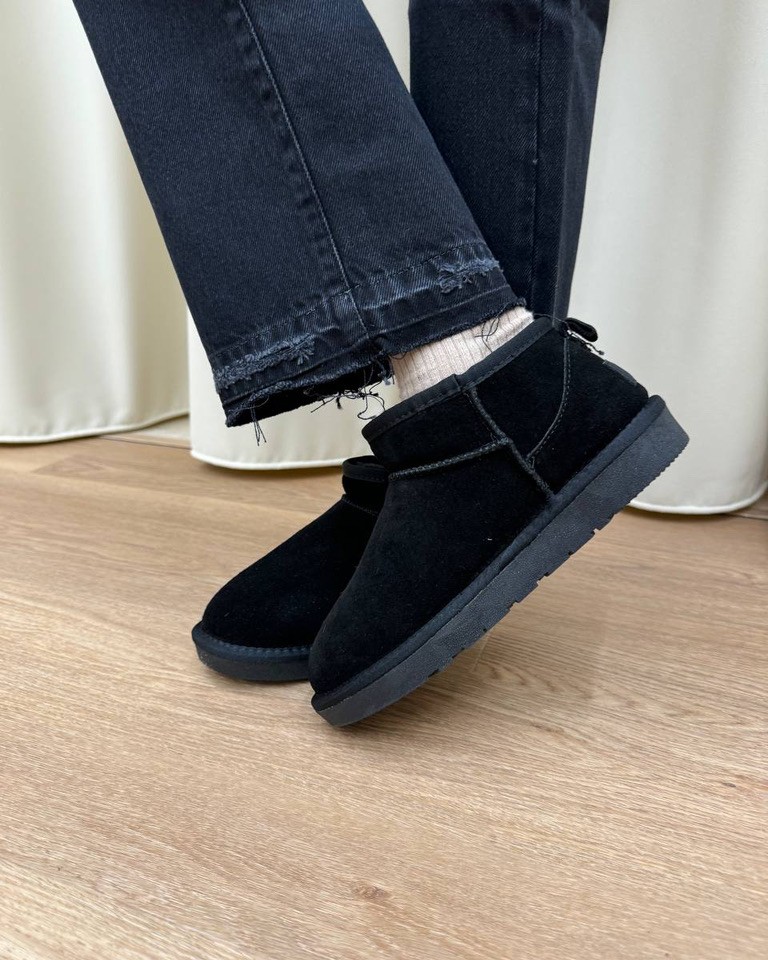 Stivaletto mini in suede nero Ovyè Shop Online Stivaletto mini in suede nero Ovyè