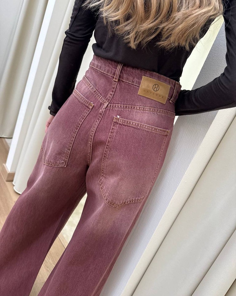 Jeans Amelie sfumato bordeaux HaveOne Shop Online Jeans Amelie sfumato bordeaux HaveOne
