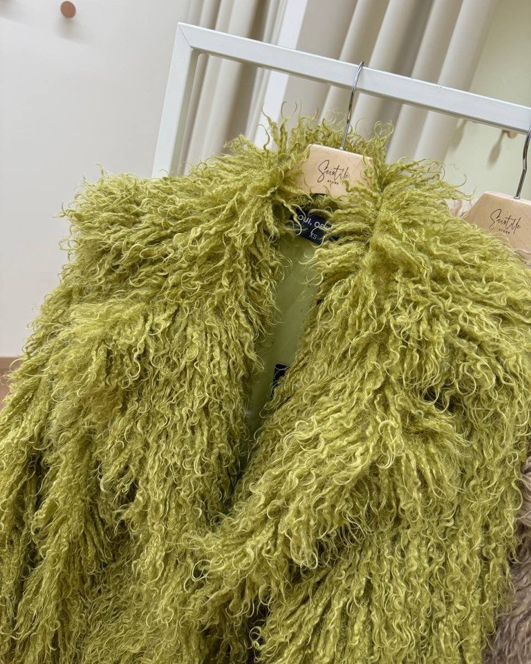 Eco pelliccia Lea lime Odì Odì Shop Online Eco pelliccia Lea lime Odì Odì
