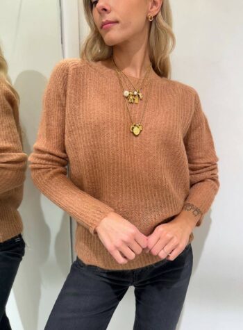 Shop Online Maglione barca biscotto in mohair Kontatto