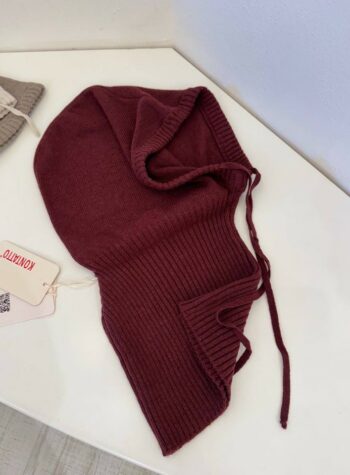 Shop Online Balaclava a coste bordeaux Kontatto