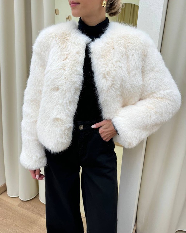 Eco pelliccia sabrina burro Odì Odì Shop Online Eco pelliccia sabrina burro Odì Odì