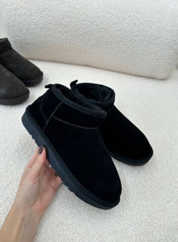 Stivaletto mini in suede nero Ovyè Shop Online Stivaletto mini in suede nero Ovyè