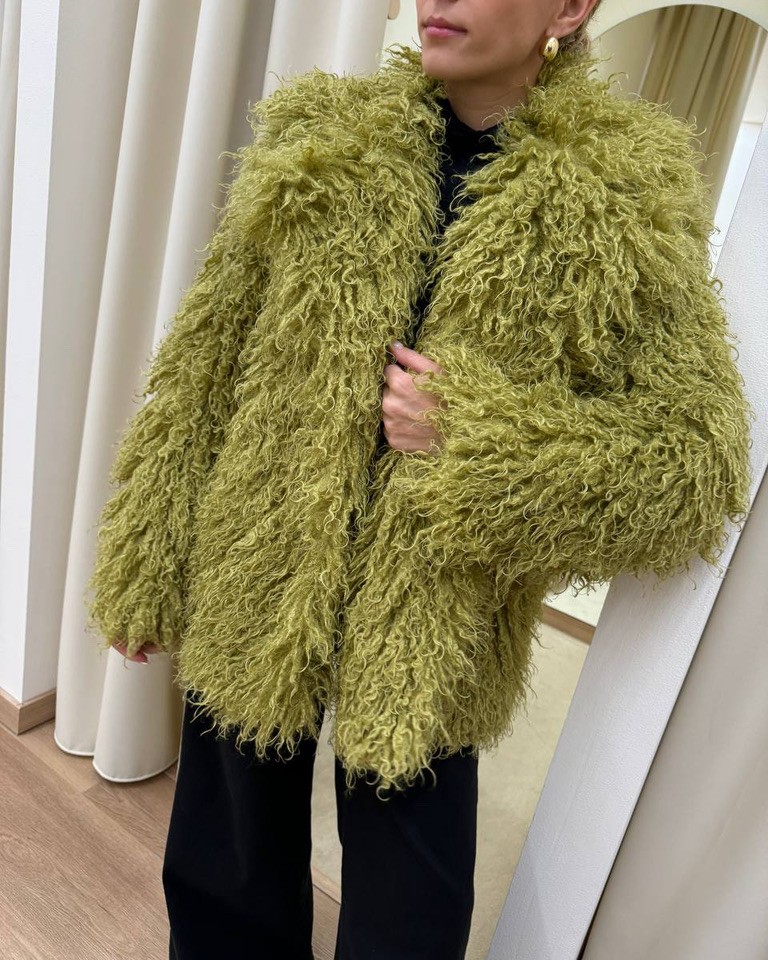 Eco pelliccia Lea lime Odì Odì Shop Online Eco pelliccia Lea lime Odì Odì