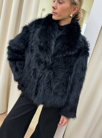 Eco pelliccia Mia nera Odì Odì Shop Online Eco pelliccia Mia nera Odì Odì