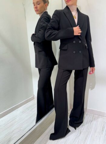 Shop Online Blazer nero doppiopetto avvitato Souvenir
