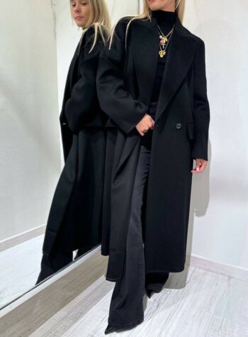 Cappotto Hand Made nero maxi revers Vicolo Shop Online Cappotto Hand Made nero maxi revers Vicolo