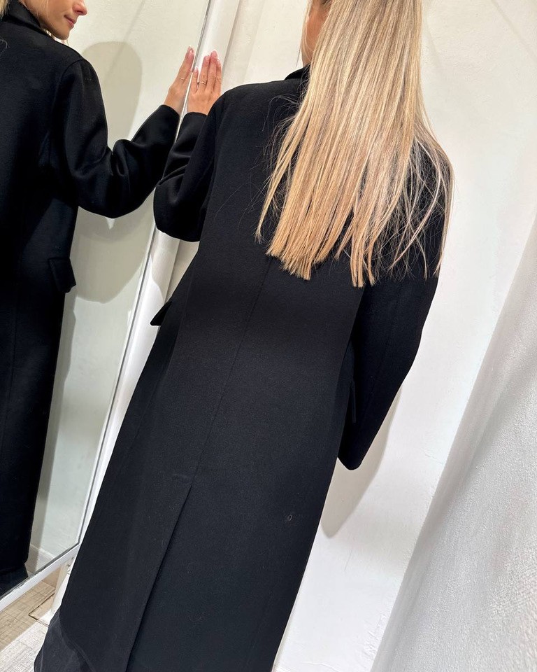 Cappotto Hand Made nero maxi revers Vicolo Shop Online Cappotto Hand Made nero maxi revers Vicolo