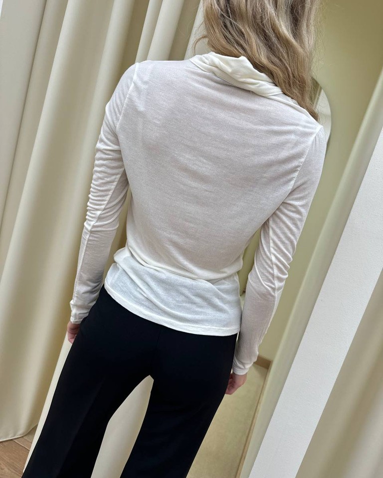 Maglia burro con gronda e fusciacca HaveOne Shop Online Maglia burro con gronda e fusciacca HaveOne